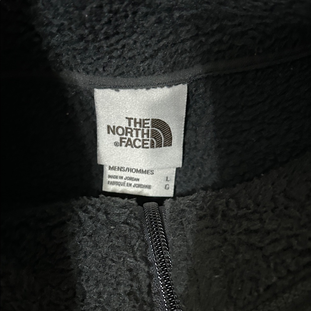 The North Face Black and Dark Green Fleece Jacket - Picture 2 of 3